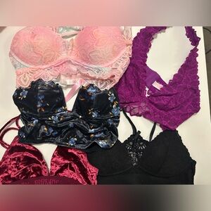 Bundle Of 5 XS VS PINK/BP Bralettes
